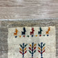 【福岡店】ギャッベ 44cm x 41cm Z3665