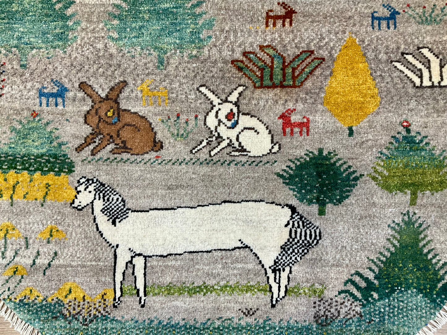 ギャッベ アマレバフト Φ100cm RJ14729