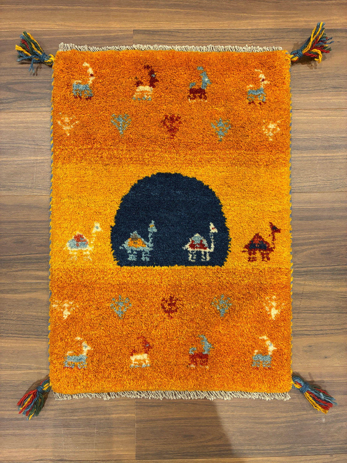 【千葉店】ギャッベ 59cm x 43cm NN19906