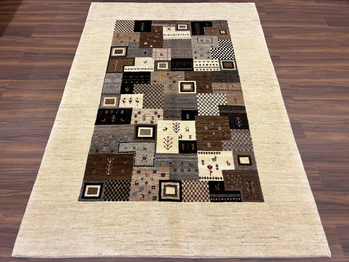 【千葉店】カシュクリギャッベ  200cm x 140cm RJ10948