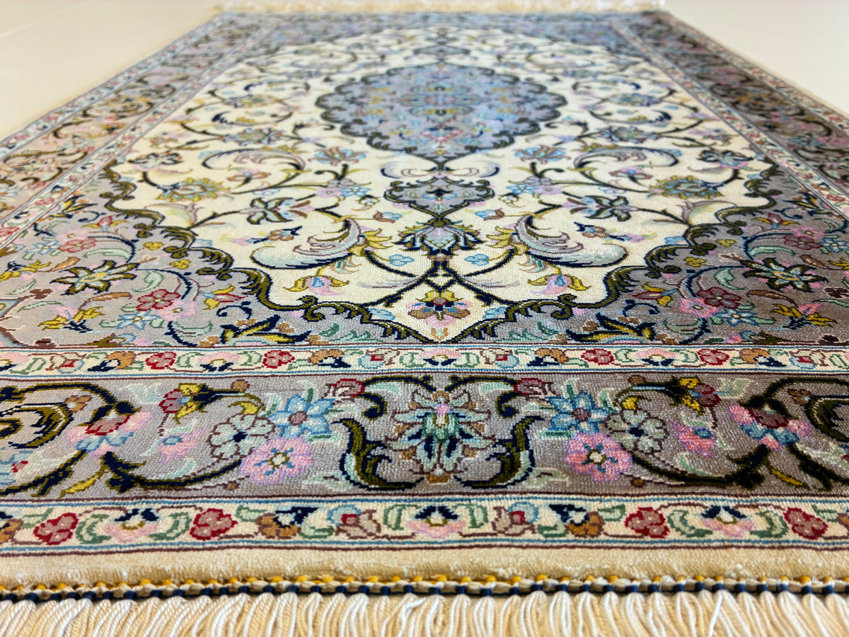 【千葉店】カシャーンシルク パディデ工房 88cm x 60cm PS12774
