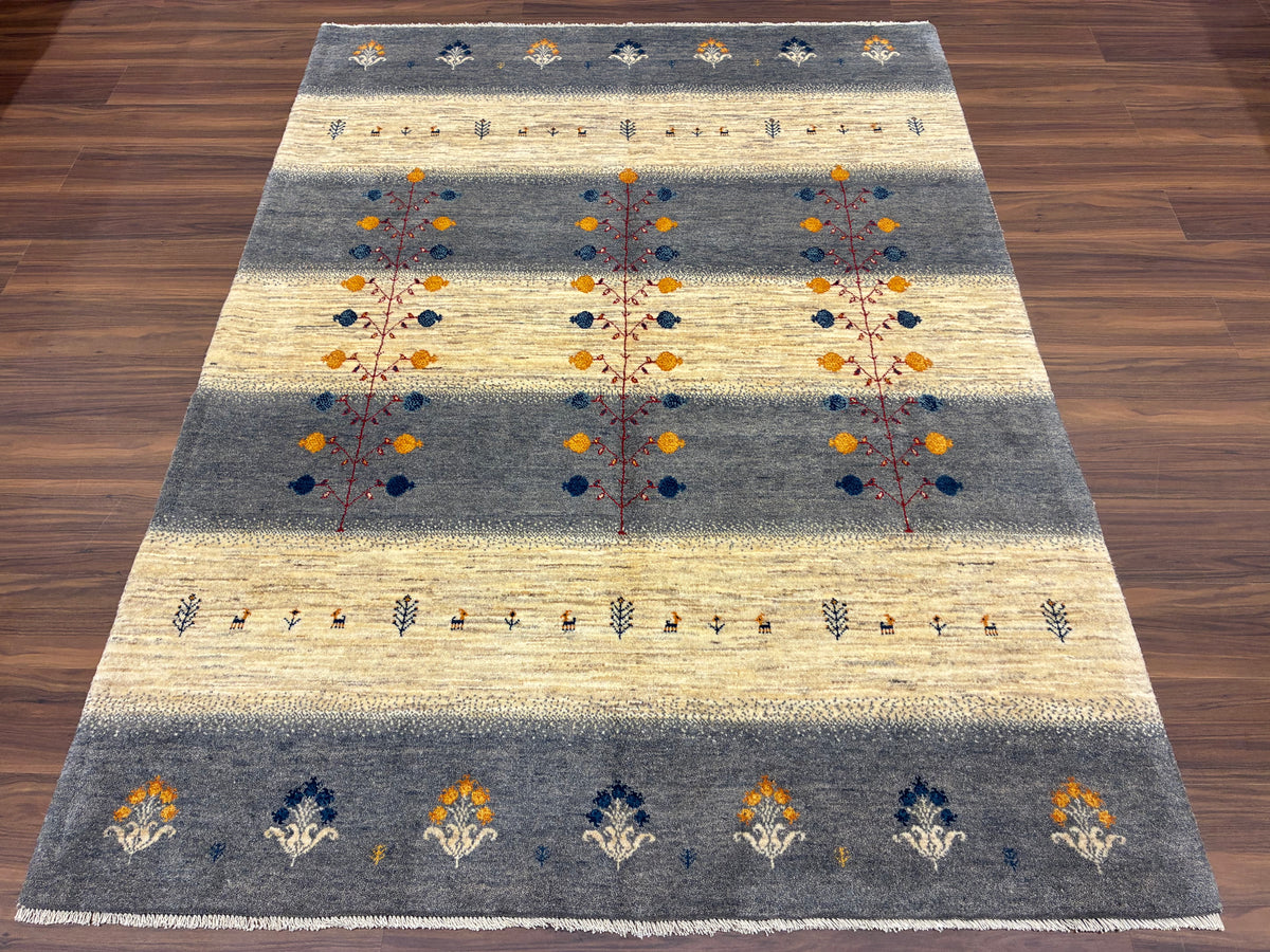 【千葉店】カシュクリギャッベ  202cm x 152cm RJ14738
