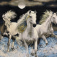 【額装】タブリーズ (3頭の白馬) 98cm x 80cm PS8569