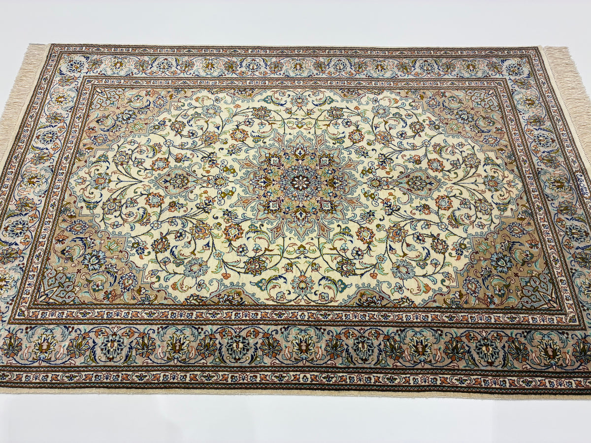 【千葉店】カシャーンシルク ファッラー工房 118cm x 79cm PS655