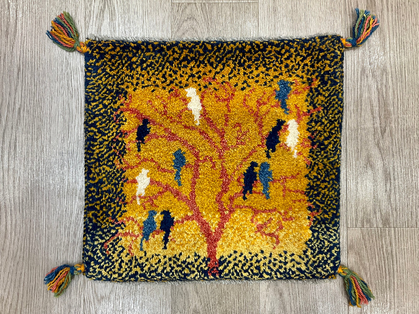 ギャッベ 44cm x 42cm AJ22468