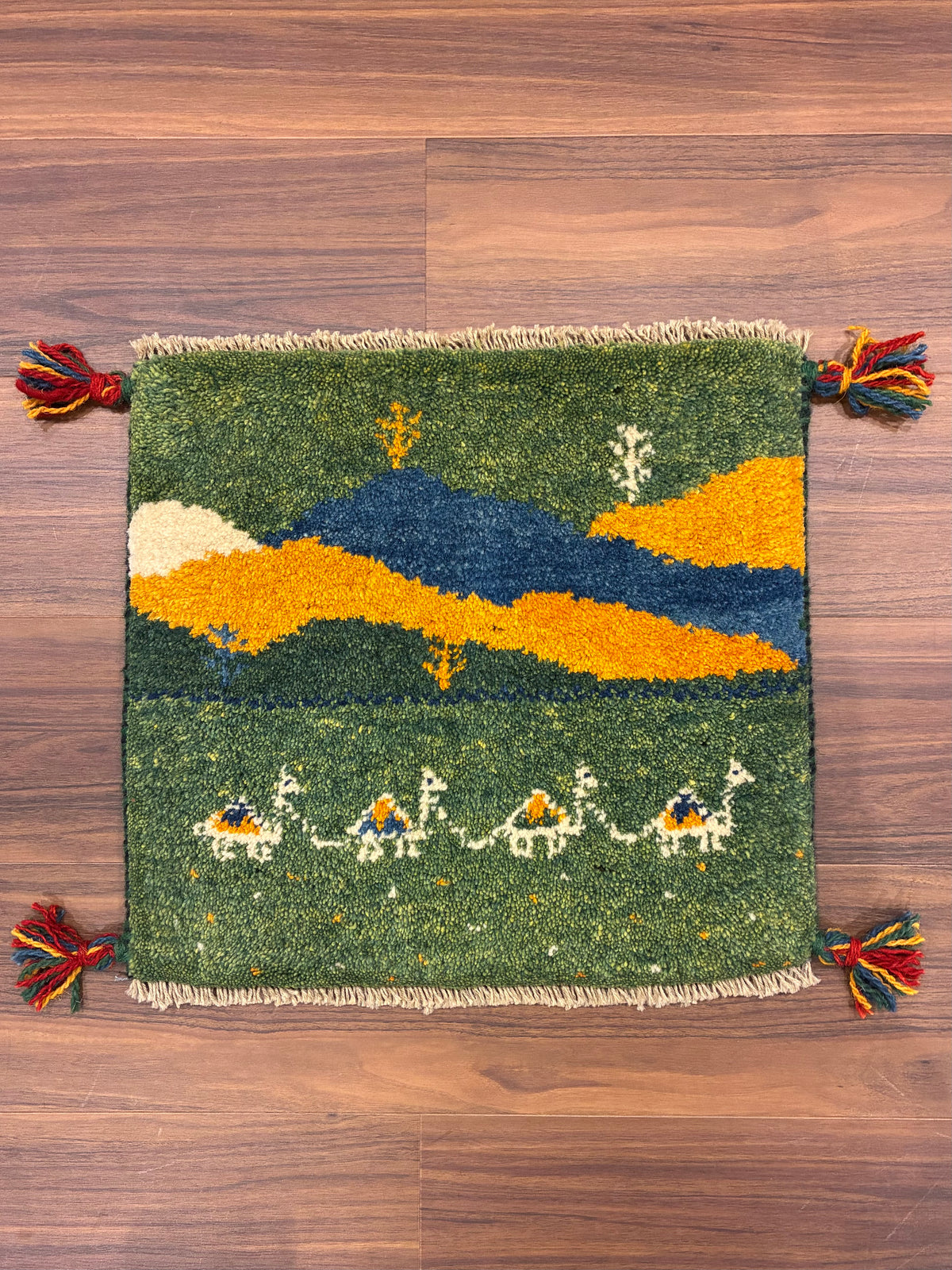 【千葉店】ギャッベ 42cm x 38cm Z3000