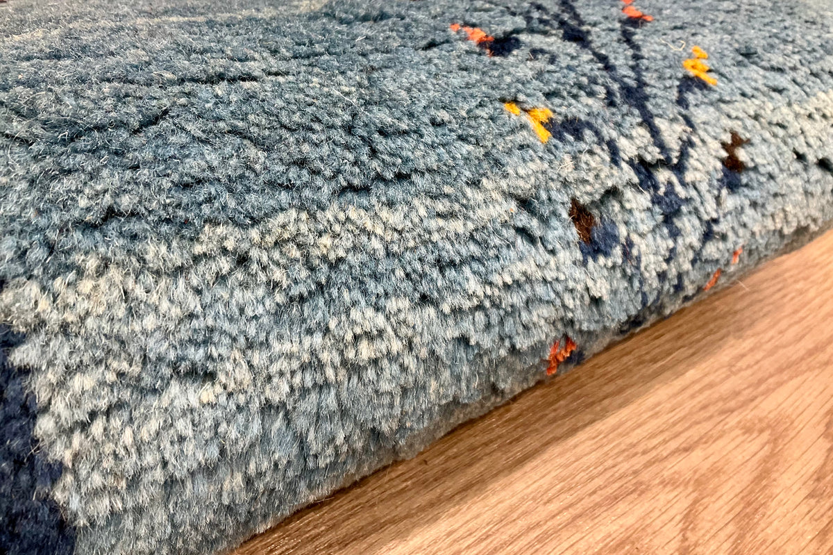 【福岡店】ギャッベ 38cm x 39cm Z3174