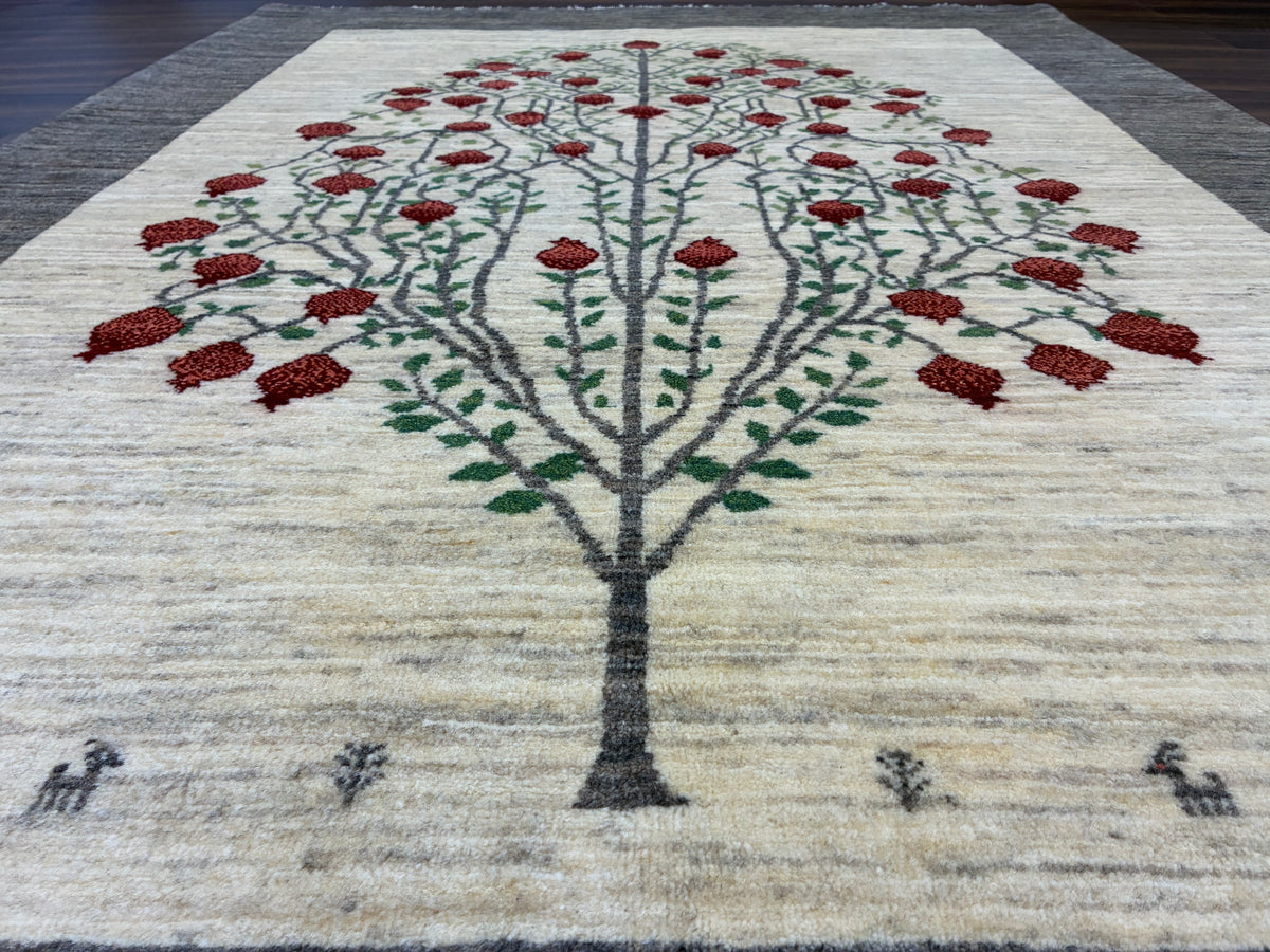 【千葉店】カシュクリギャッベ  213cm x 153cm RJ15370