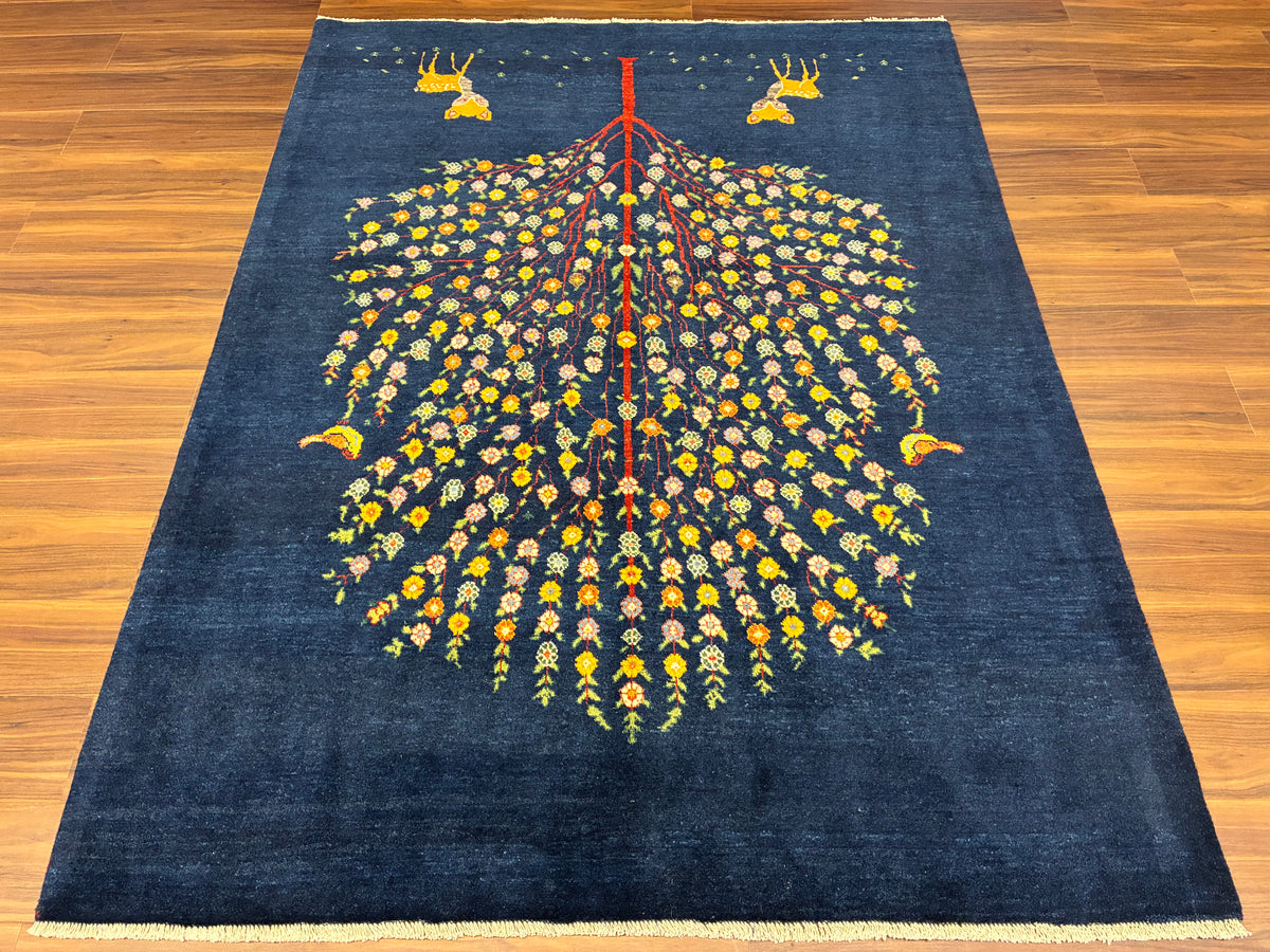 【千葉店】カシュクリギャッベ  203cm x 153cm RJ14445