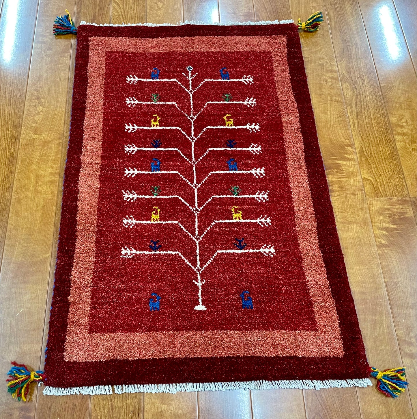 【オンライン限定】ギャッベ 90cm x 62cm RJ12358