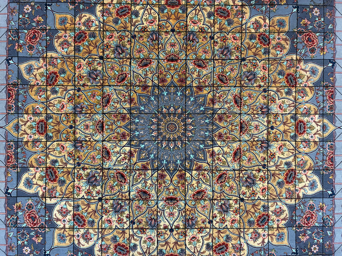 [千葉店] イスファハン ダーブッド工房 300cm x 200cm PS12454