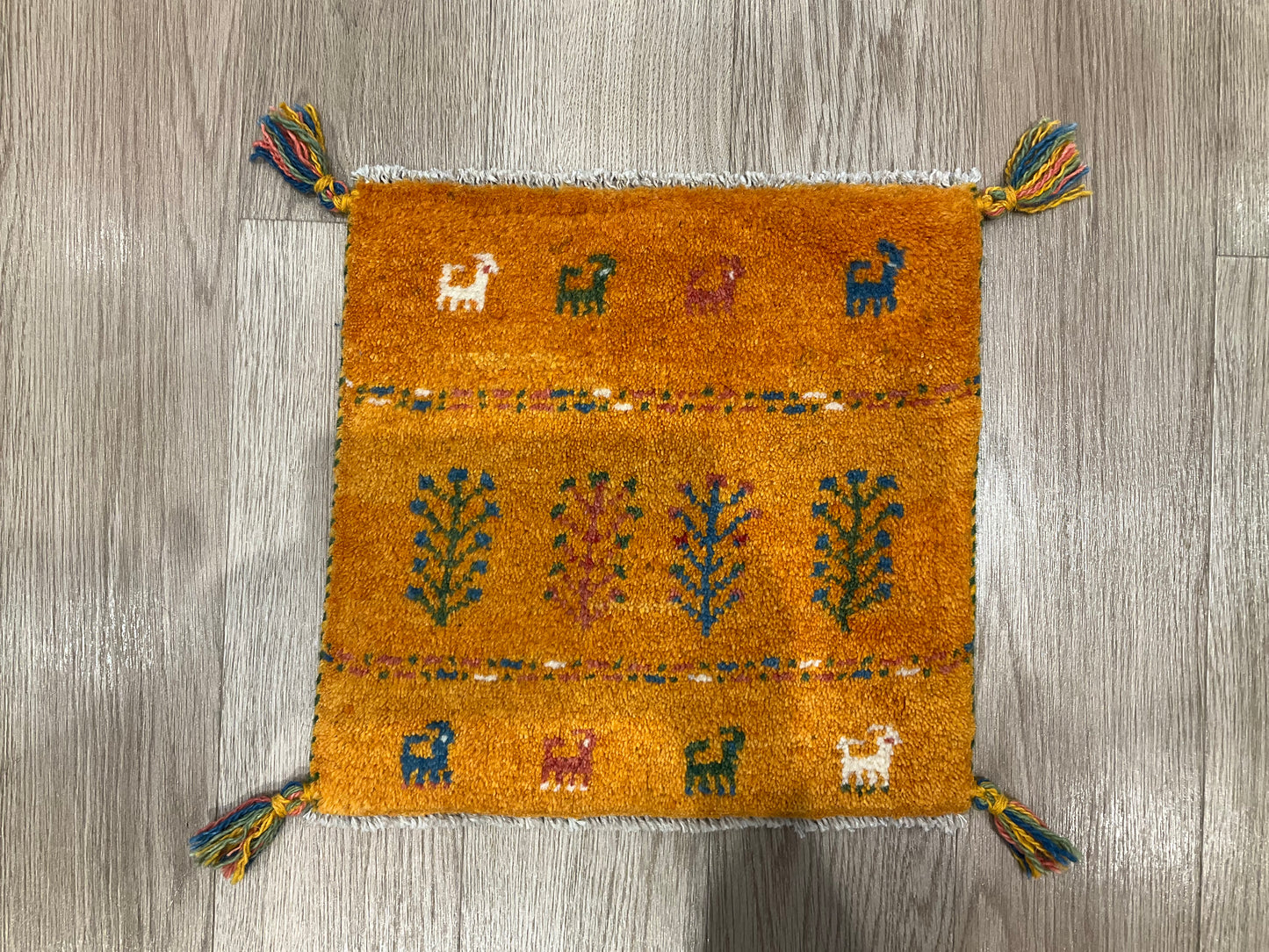 ギャッベ 40cm x 40cm AJ25938
