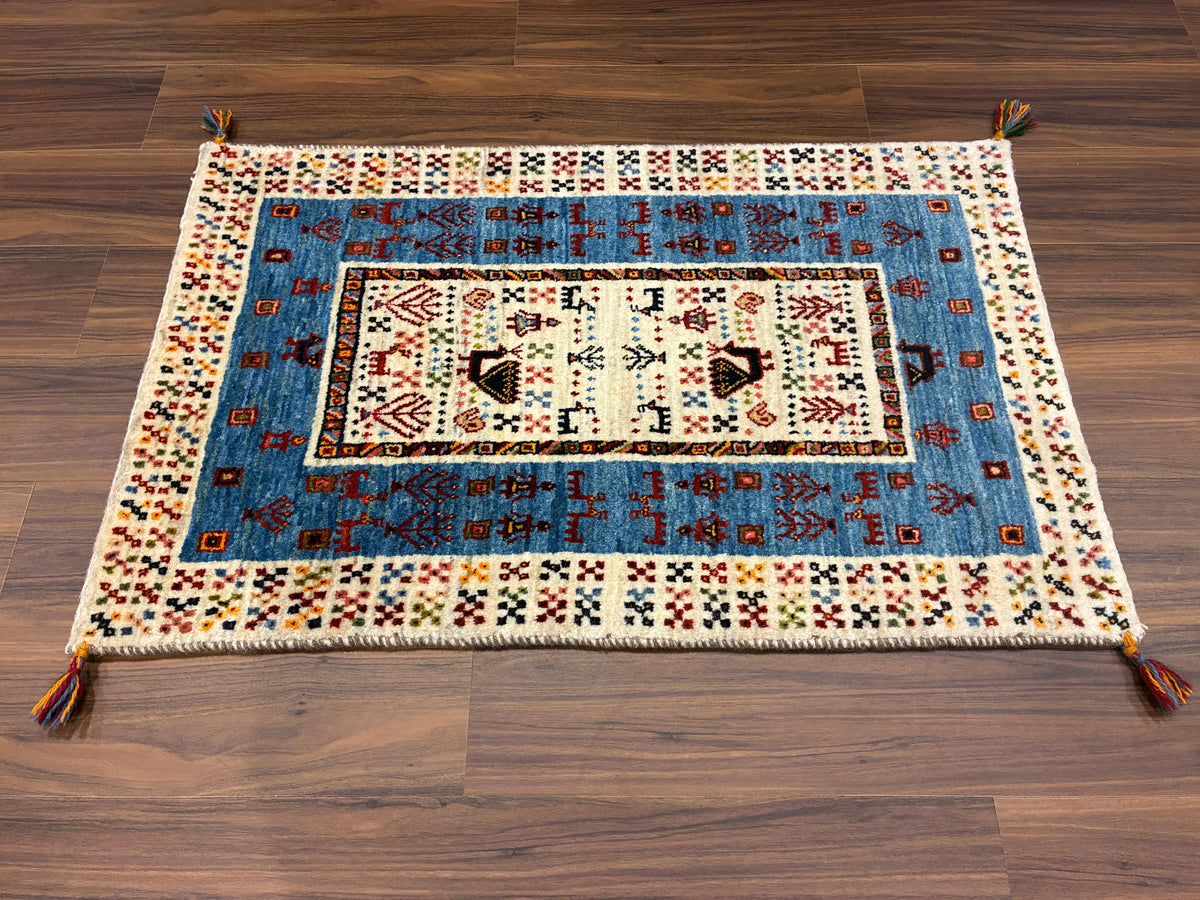【千葉店】カシュクリギャッベ 98cm x 64cm RJ12247