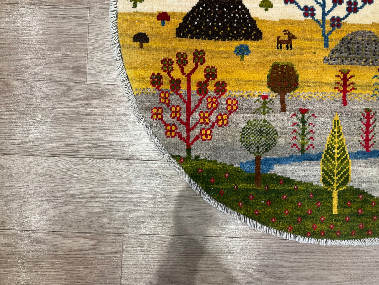 ギャッベ アマレバフト Φ100cm RJ13542