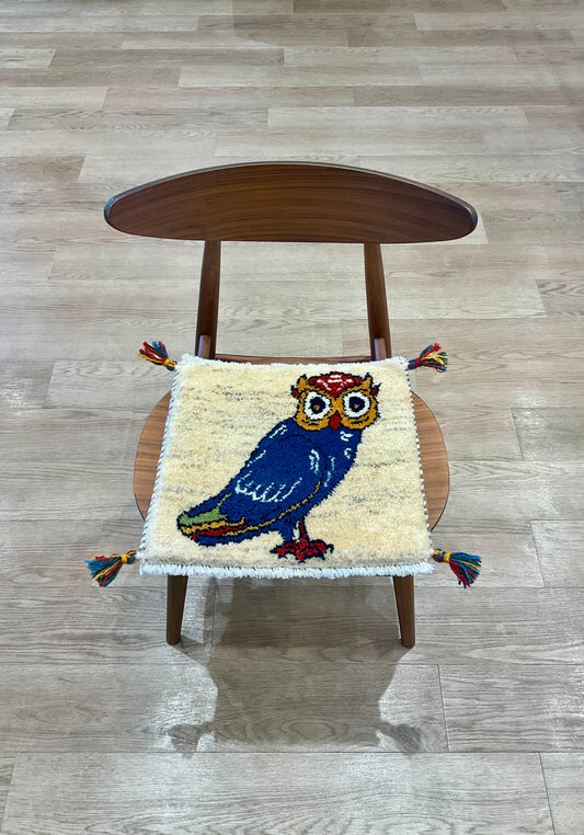 【福岡店】 ギャッベ 40cm x 39cm T4864