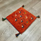 【福岡店】ギャッベ 41cm x 40cm Z2988