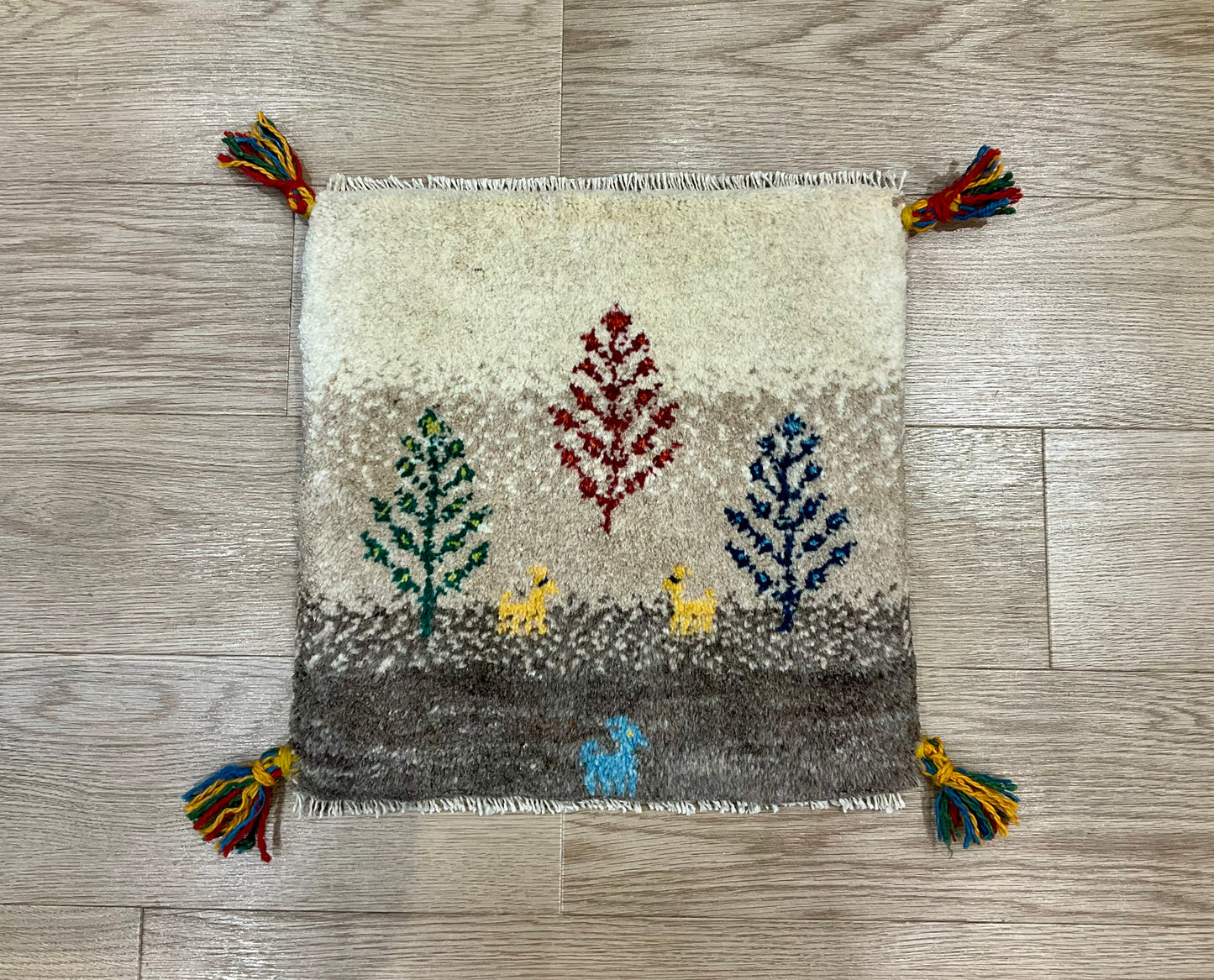 ギャッベ 38cm x 38cm Z145