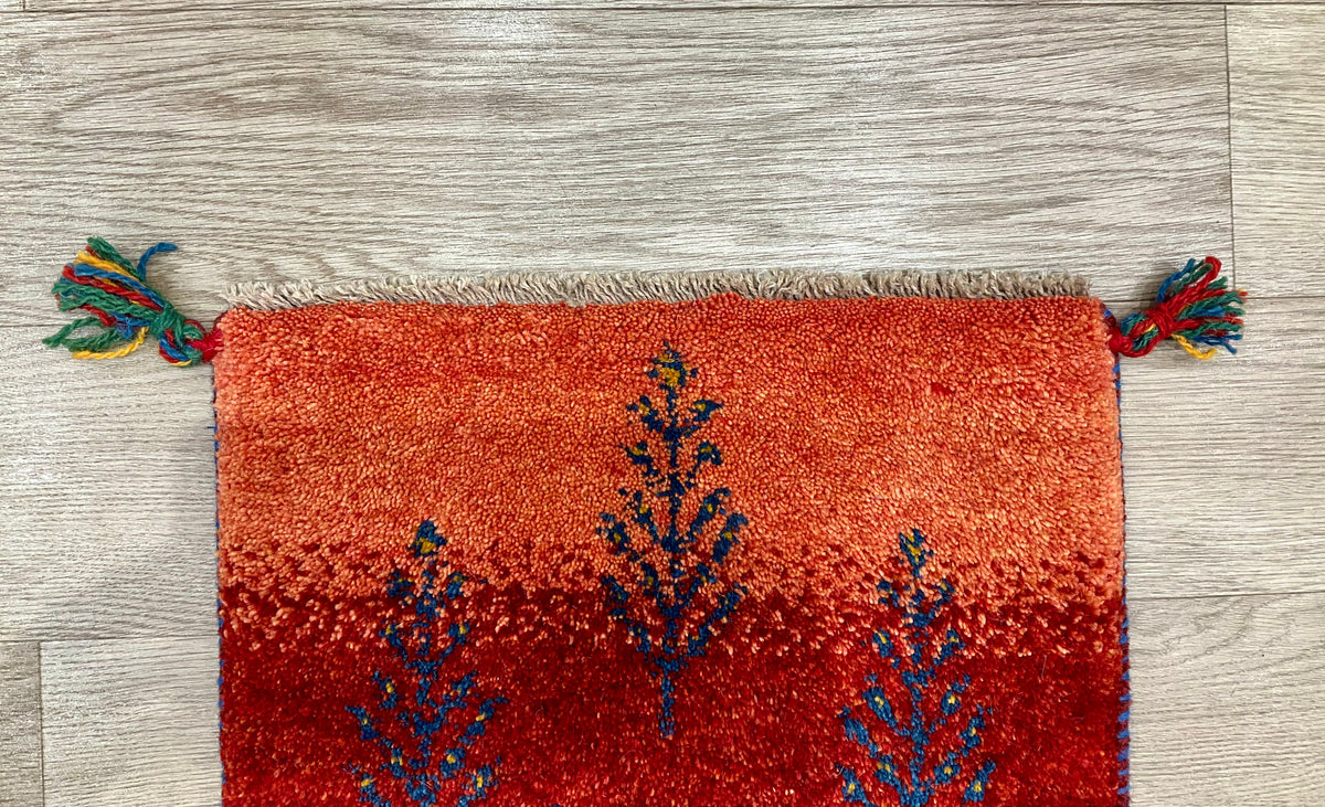 【福岡店】ギャッベ 44cm x 41cm Z3379