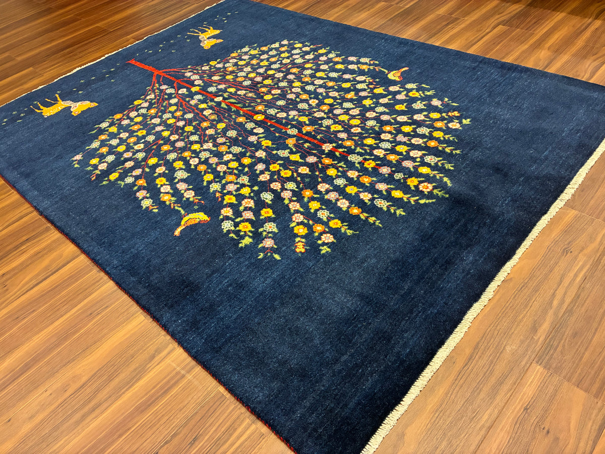 【千葉店】カシュクリギャッベ  203cm x 153cm RJ14445