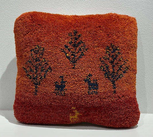 【福岡店】ギャッベクッション 40cm x 38cm Z2886