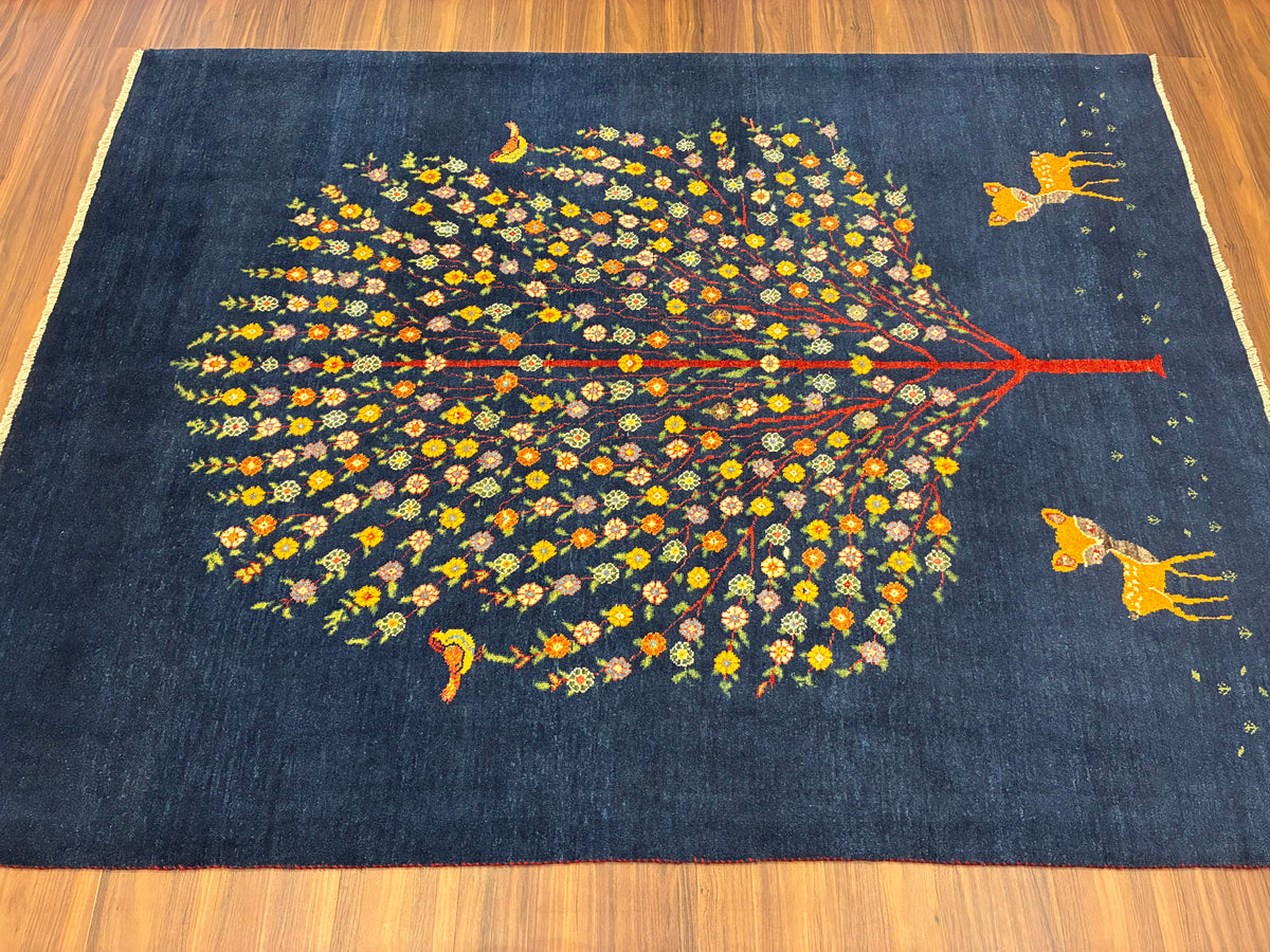 【千葉店】カシュクリギャッベ  203cm x 153cm RJ14445