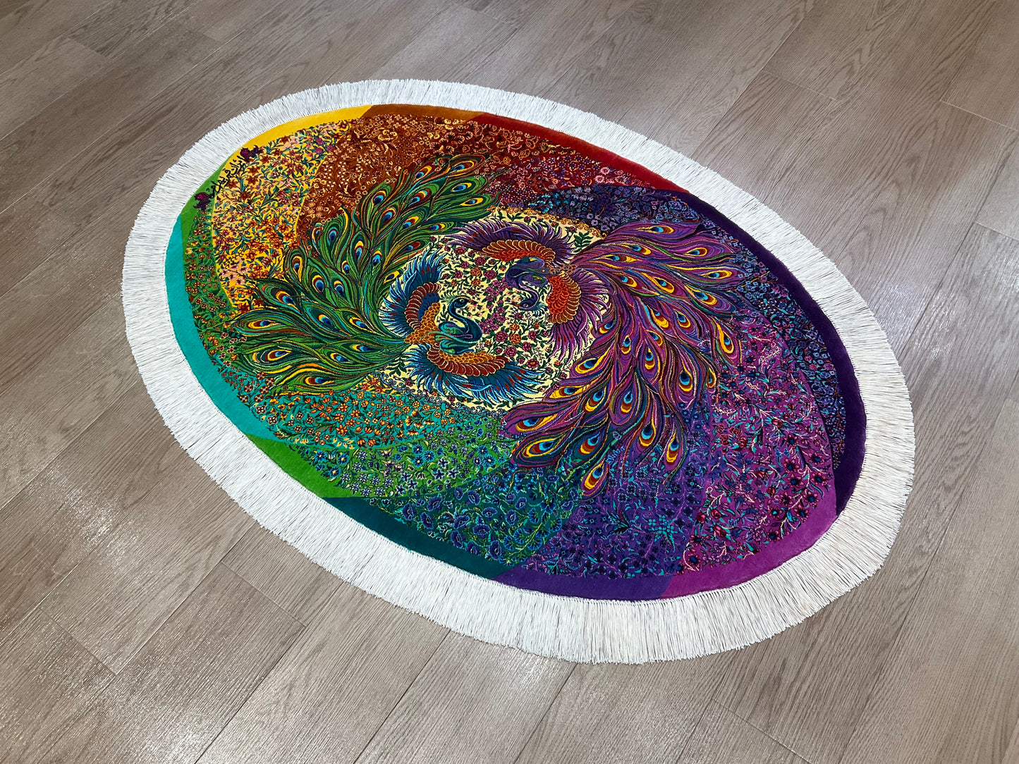 クム バハラミ工房 117cm x 82cm(楕円形) PS9357