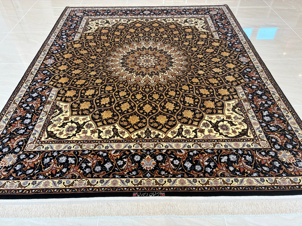 【千葉店】 イスファハン ダバリ工房 250cm x 205cm PS5218