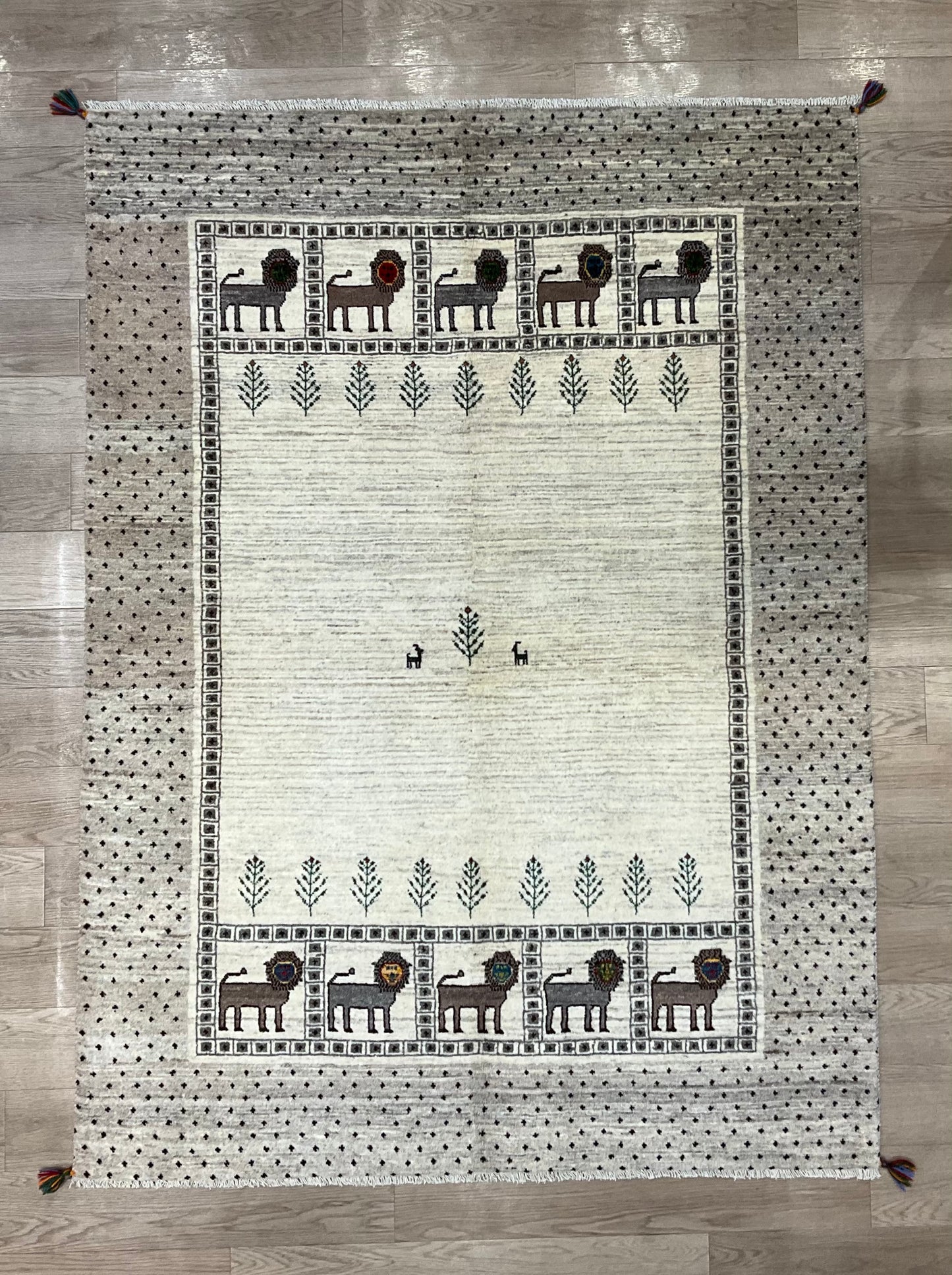 カシュクリギャッベ  210cm x 155cm RJ11874