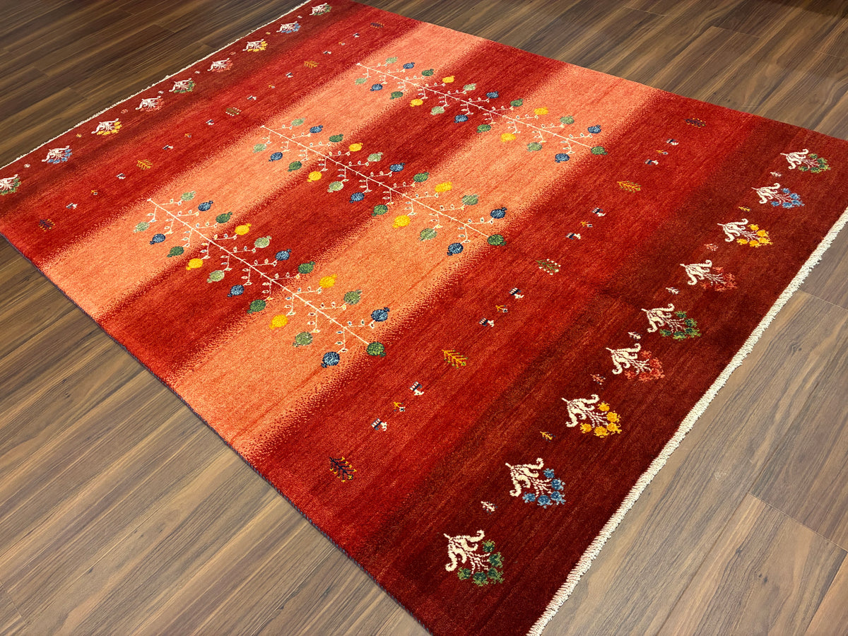 【千葉店】カシュクリギャッベ  200cm x 150cm RJ14442