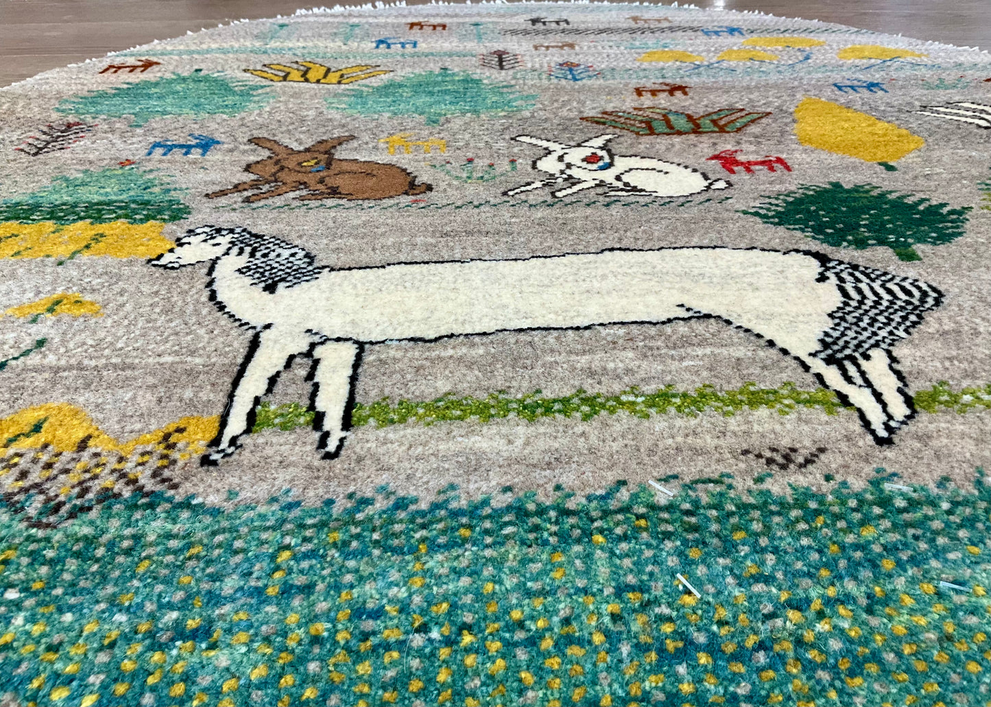 ギャッベ アマレバフト Φ100cm RJ14729