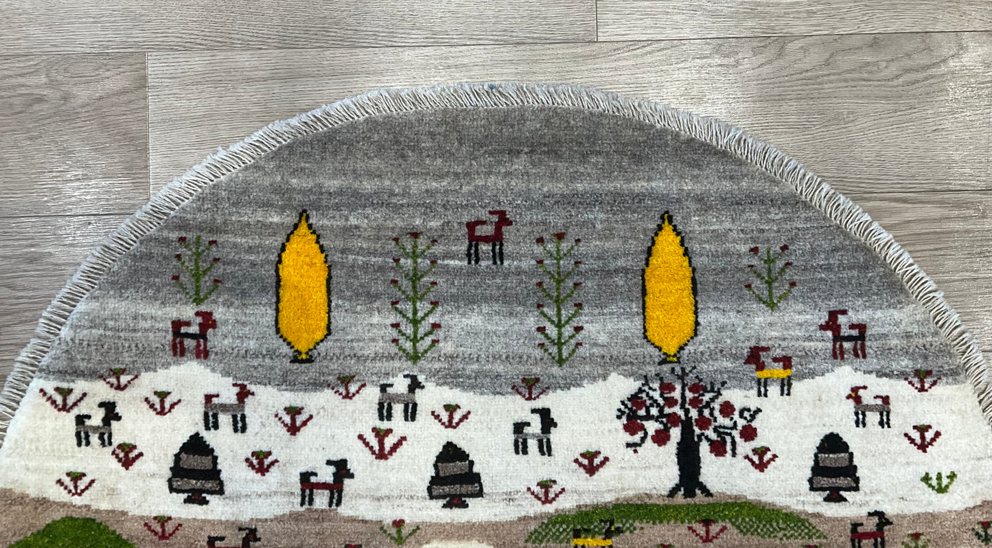 ギャッベ アマレバフト Φ100cm RJ7938