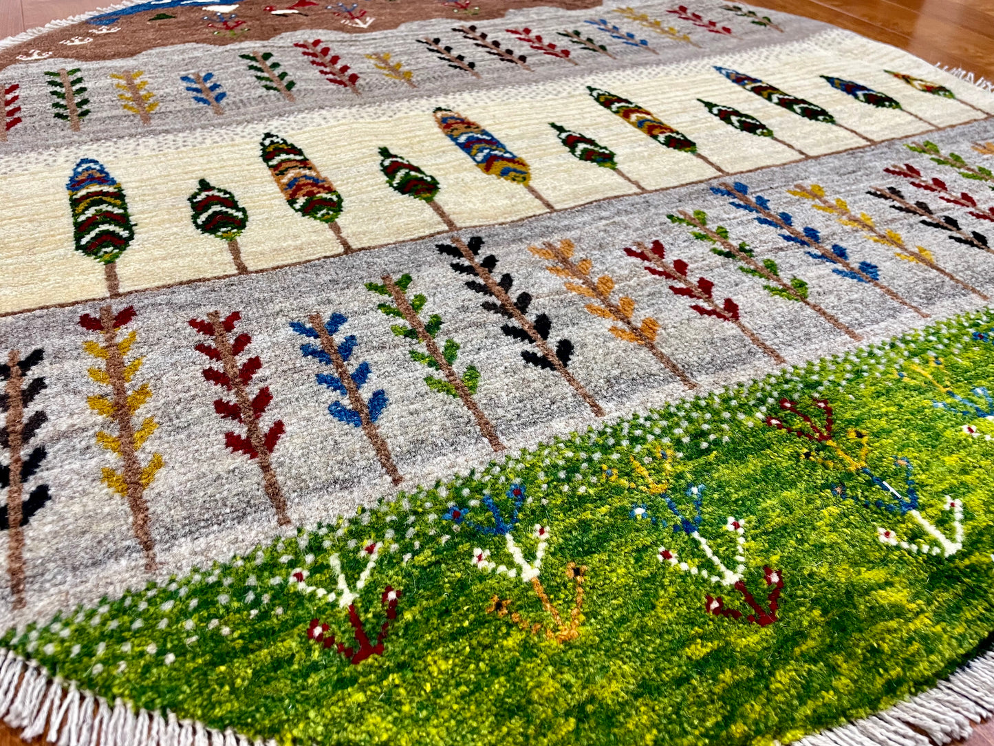 【オンライン限定】ギャッベ アマレバフト Φ100cm RJ7949