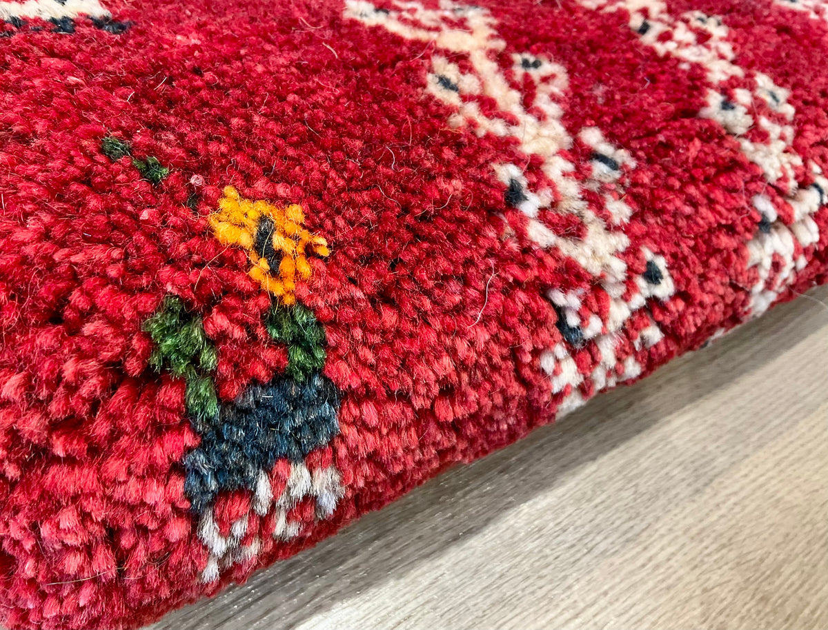【福岡店】ギャッベ 43cm x 39cm Z3359