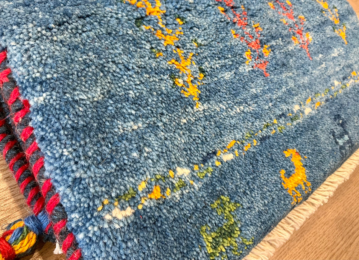 【福岡店】ギャッベ 44cm x 39cm Z3313