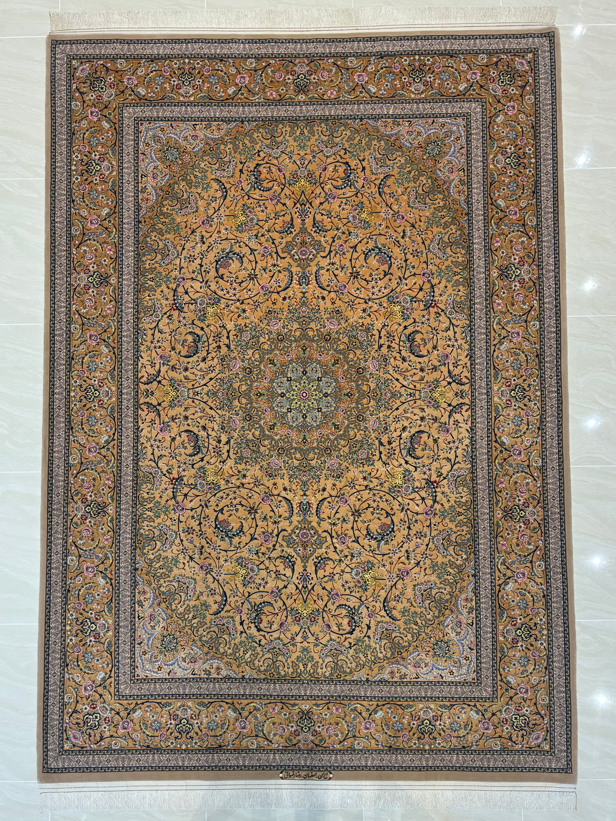 【千葉店】イスファハン レズバーニ工房 300cm x 208cm PS12448