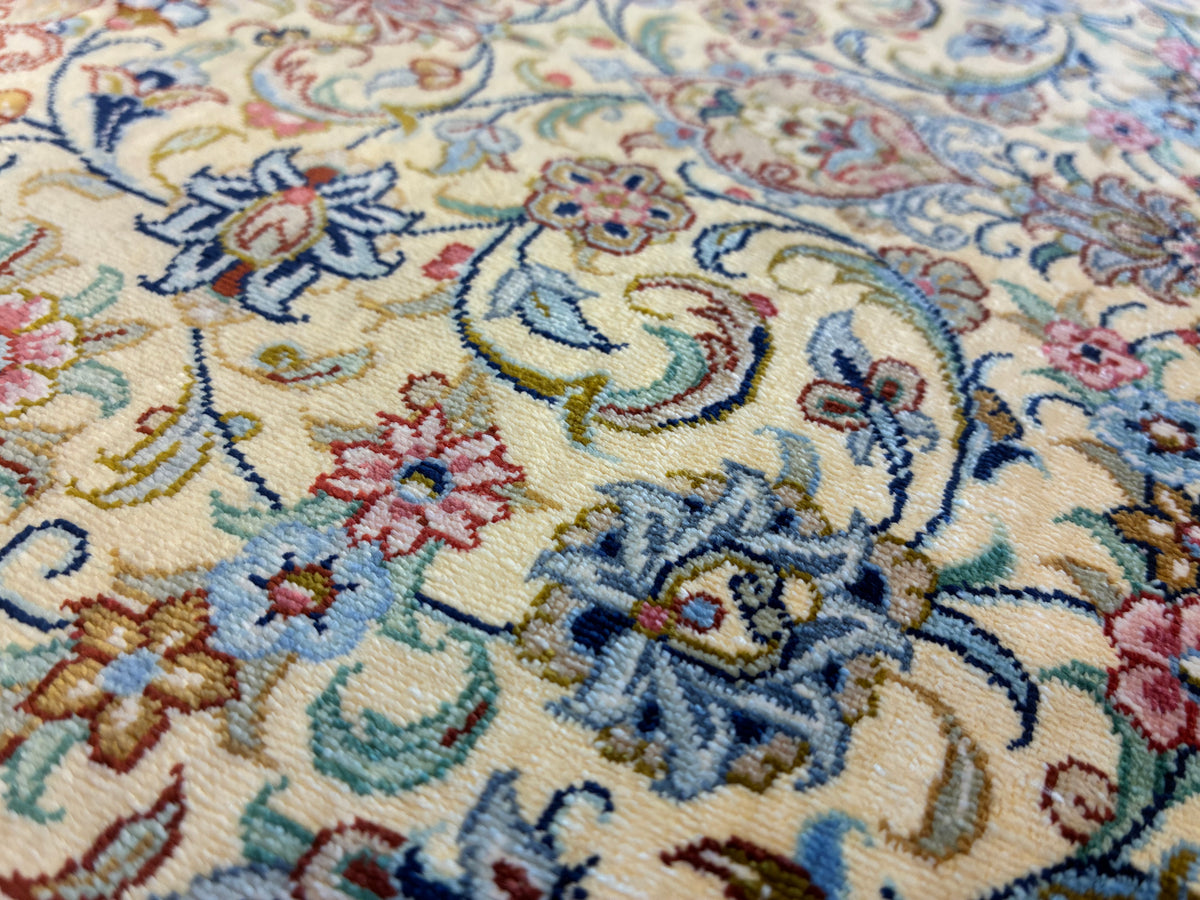 【千葉店】カシャーンシルク アルシャディ工房 92cm x 60cm NT11325