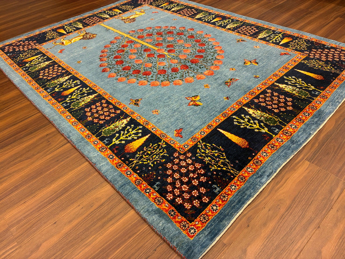 【千葉店】カシュクリギャッベ  204cm x 155cm RJ15176