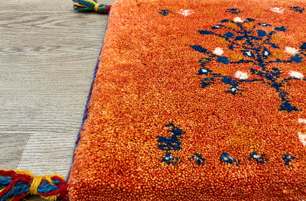 【福岡店】ギャッベ 43cm x 40cm Z2662