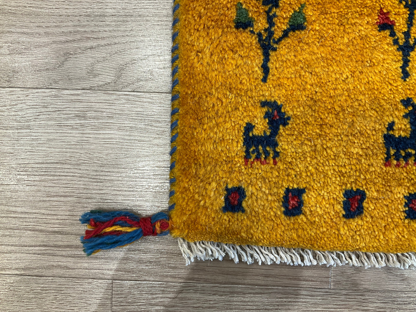 ギャッベ 44cm x 43cm Z703