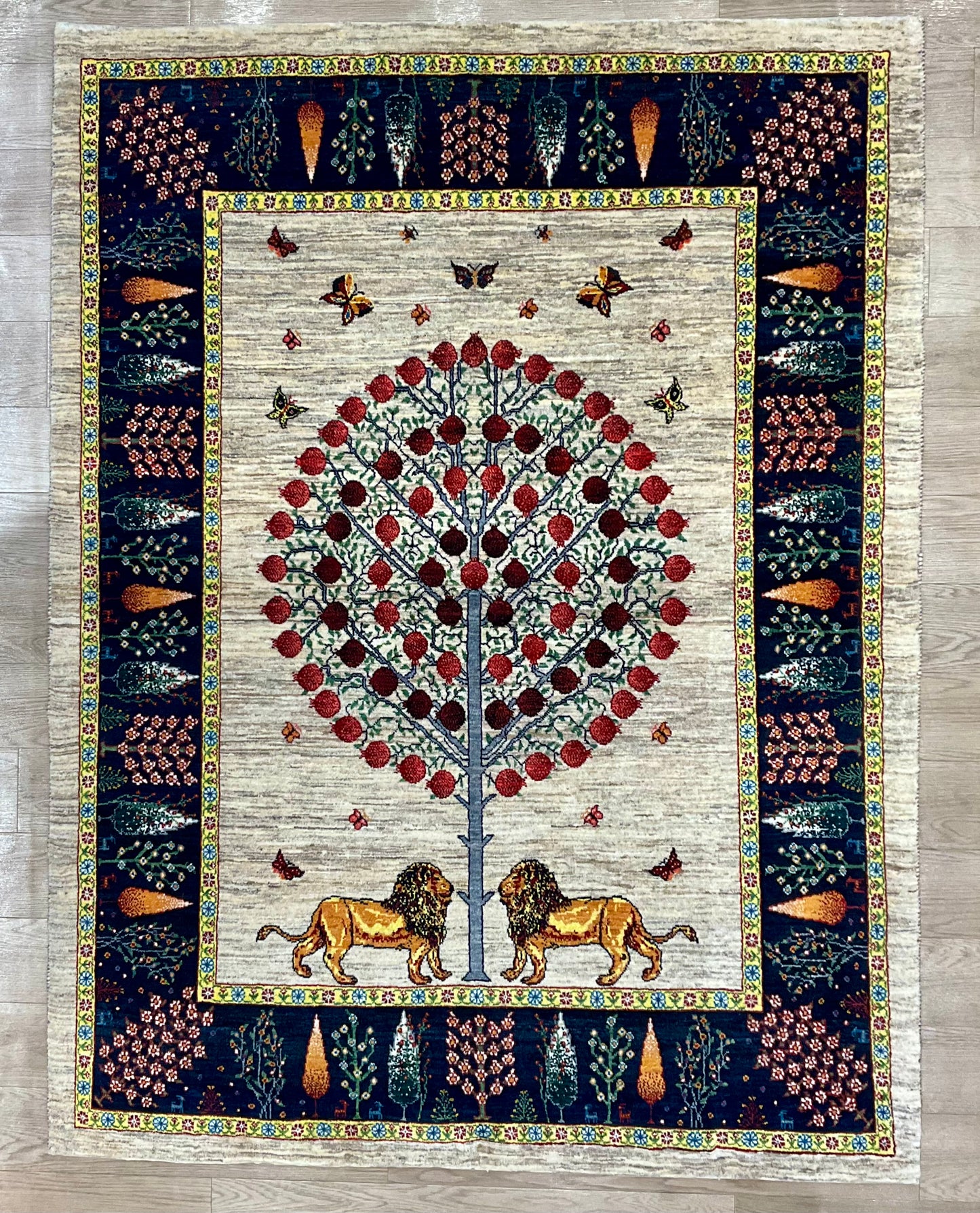 カシュクリギャッベ  200cm x 152cm RJ16073