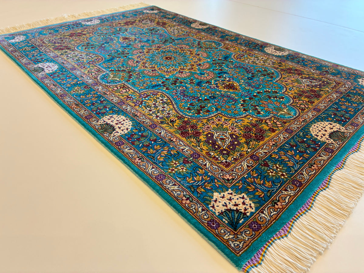 【千葉店】クム アフマディ工房 90cm x 62cm PS11946