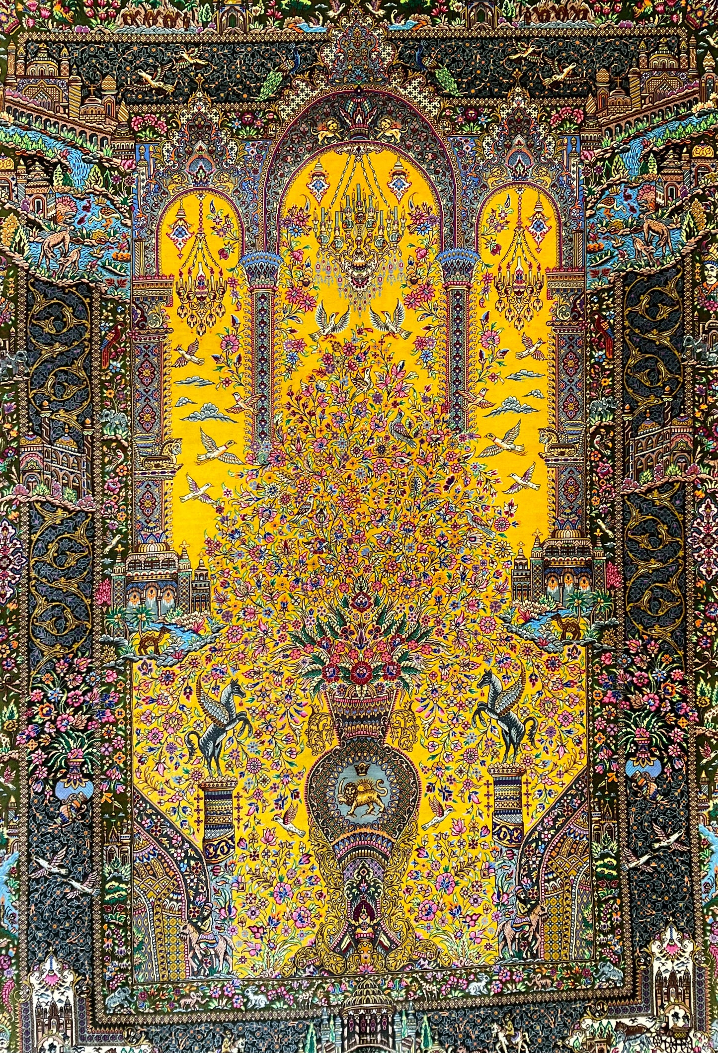 クム モハンマド工房 155cm x 100cm NT11115