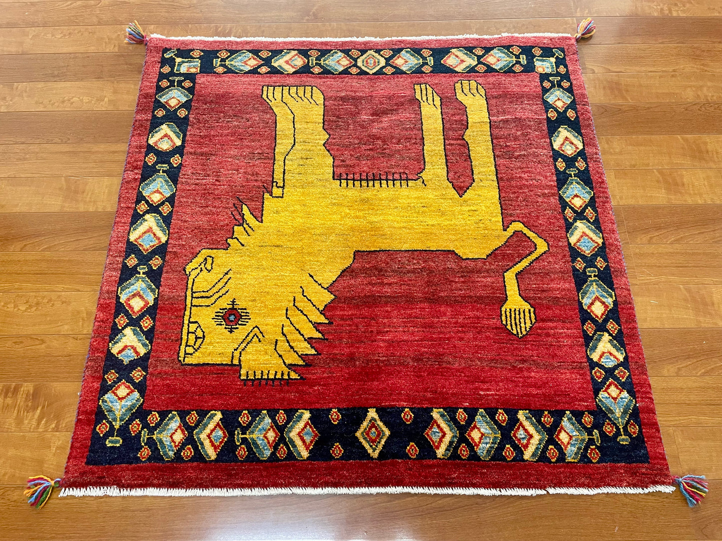 【オンライン限定】ギャッベ アマレバフト 116cm x 118cm RJ12413