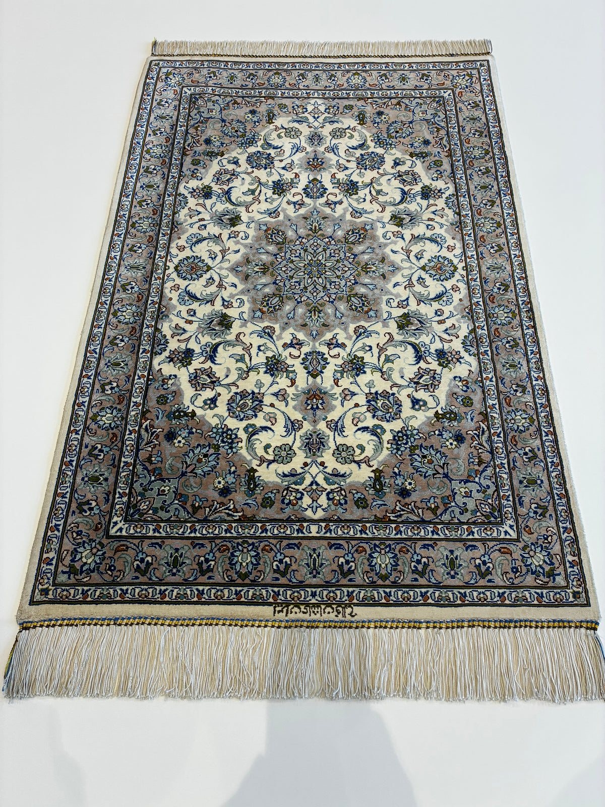 【千葉店】カシャーンシルク ファッラー工房 90cm x 58cm PS12627