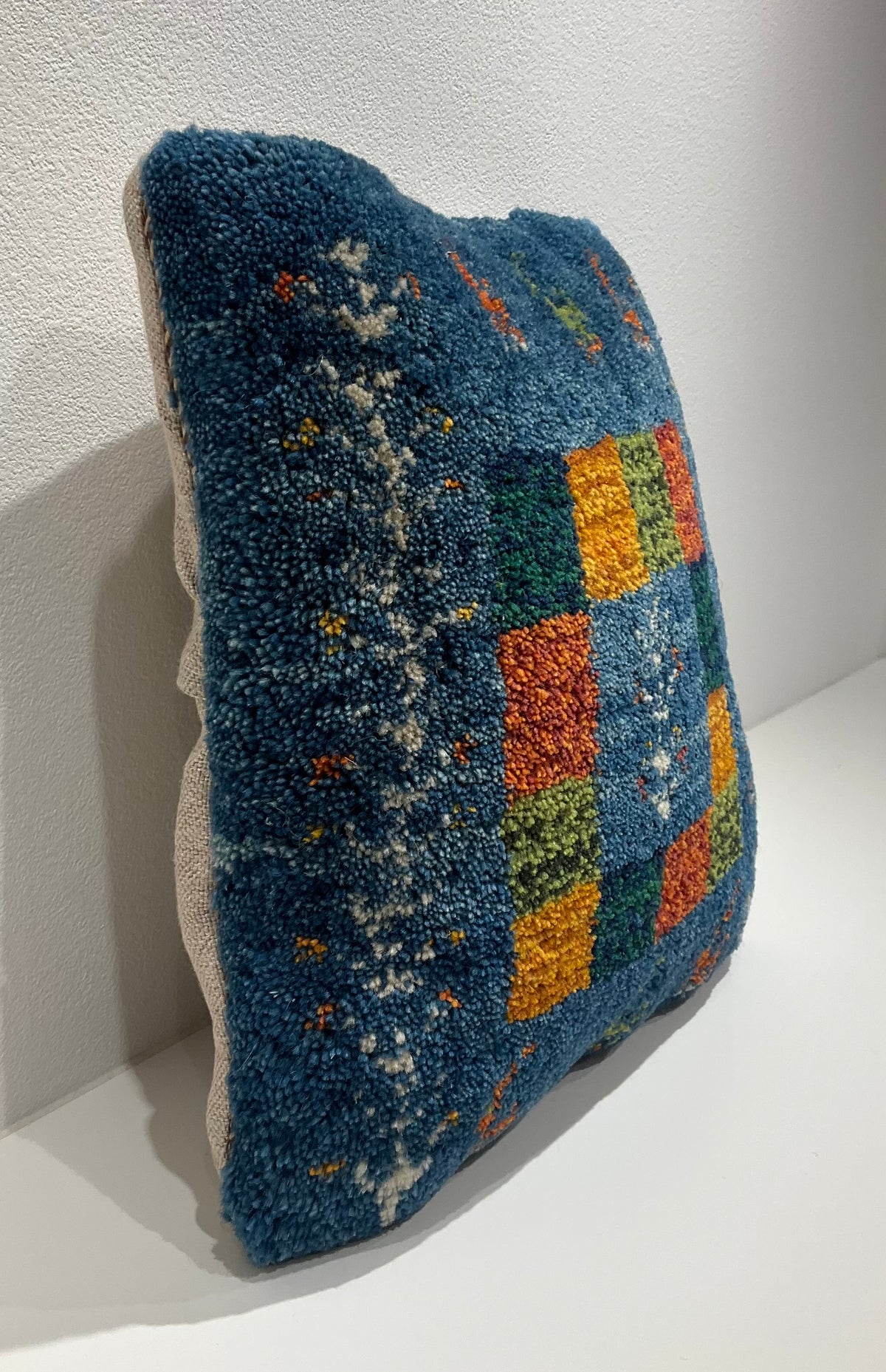 【福岡店】ギャッベクッション 41cm x 40cm Z2888