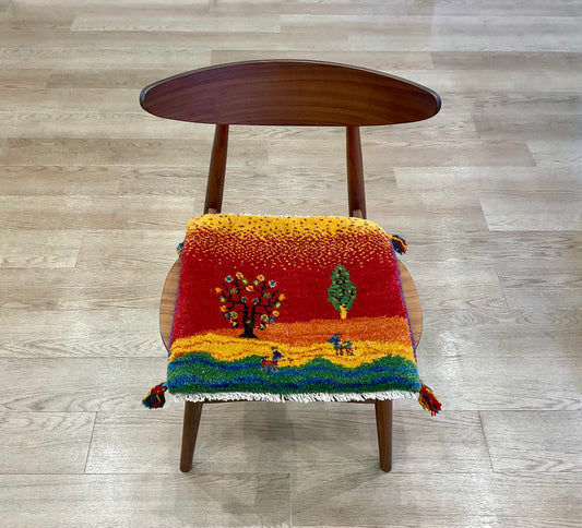 ギャッベ 43cm x 42cm T2712