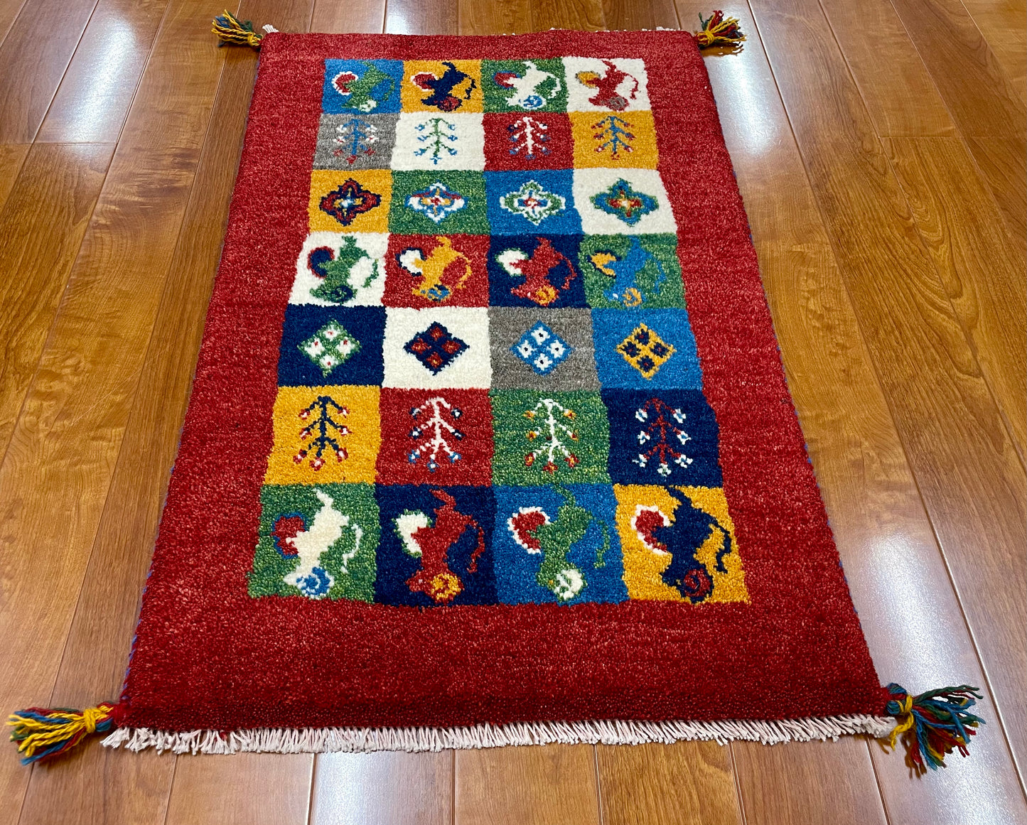【オンライン限定】ギャッベ 90cm x 58cm RJ12385