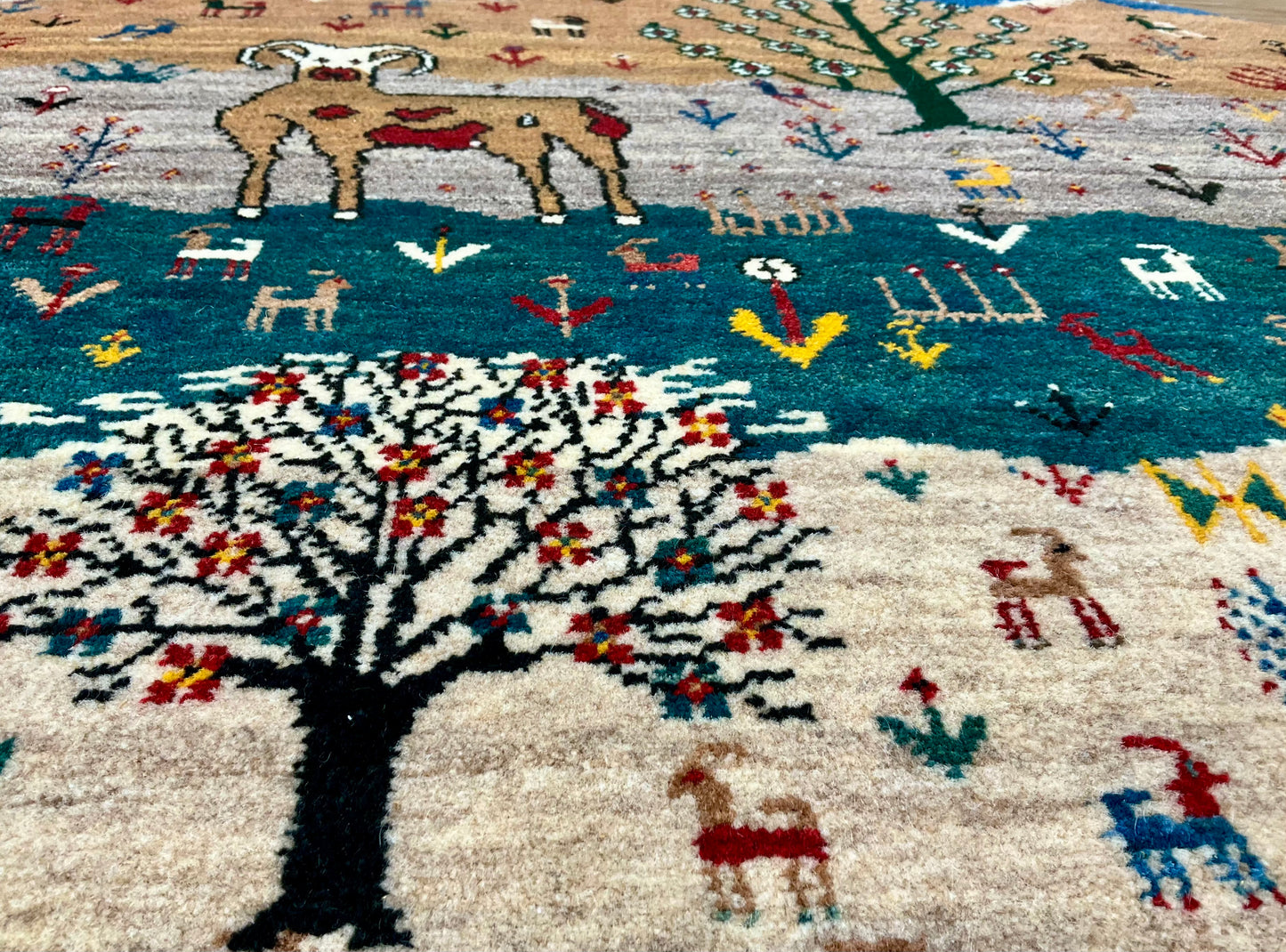 ギャッベ アマレバフト Φ100cm RJ12690