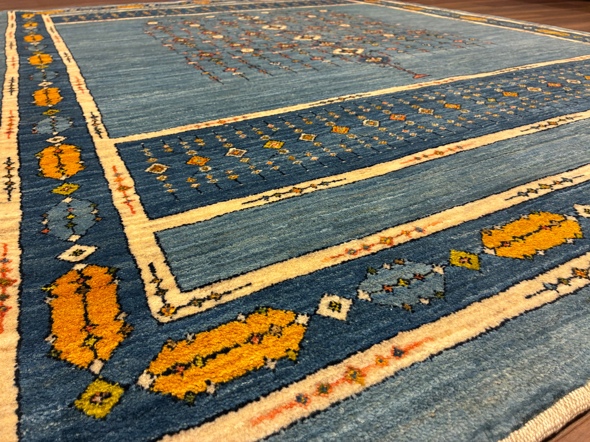 【千葉店】カシュクリギャッベ  208cm x 152cm RJ17449