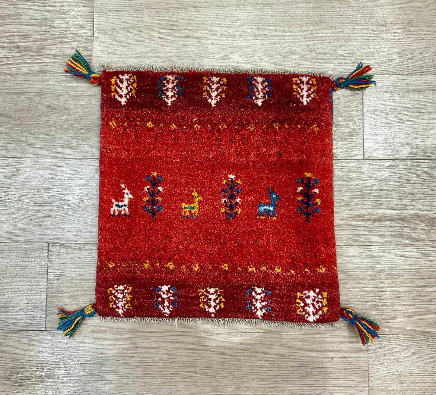 ギャッベ 41cm x 43cm Z2062